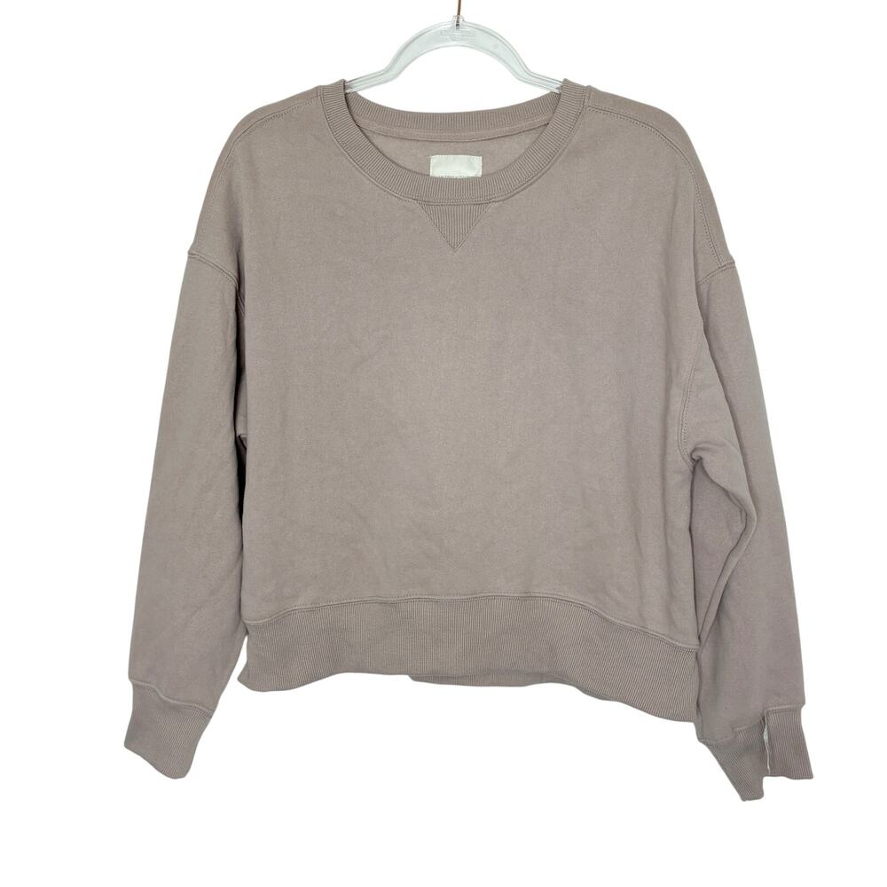 Ultra Flirt Pink Beige Sphinx Pullover Sweatshirt NWOT Juniors Size Large